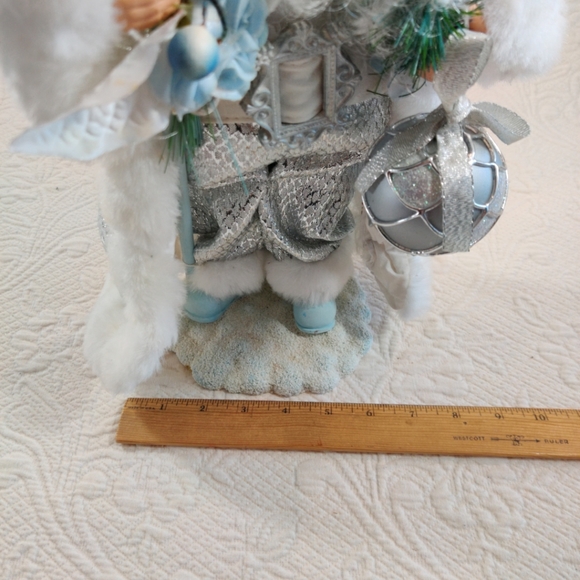 Vintage Dan Dee Silver Robed Christmas Holiday Santa Claus & Winter Staff 1980s - Picture 13 of 13